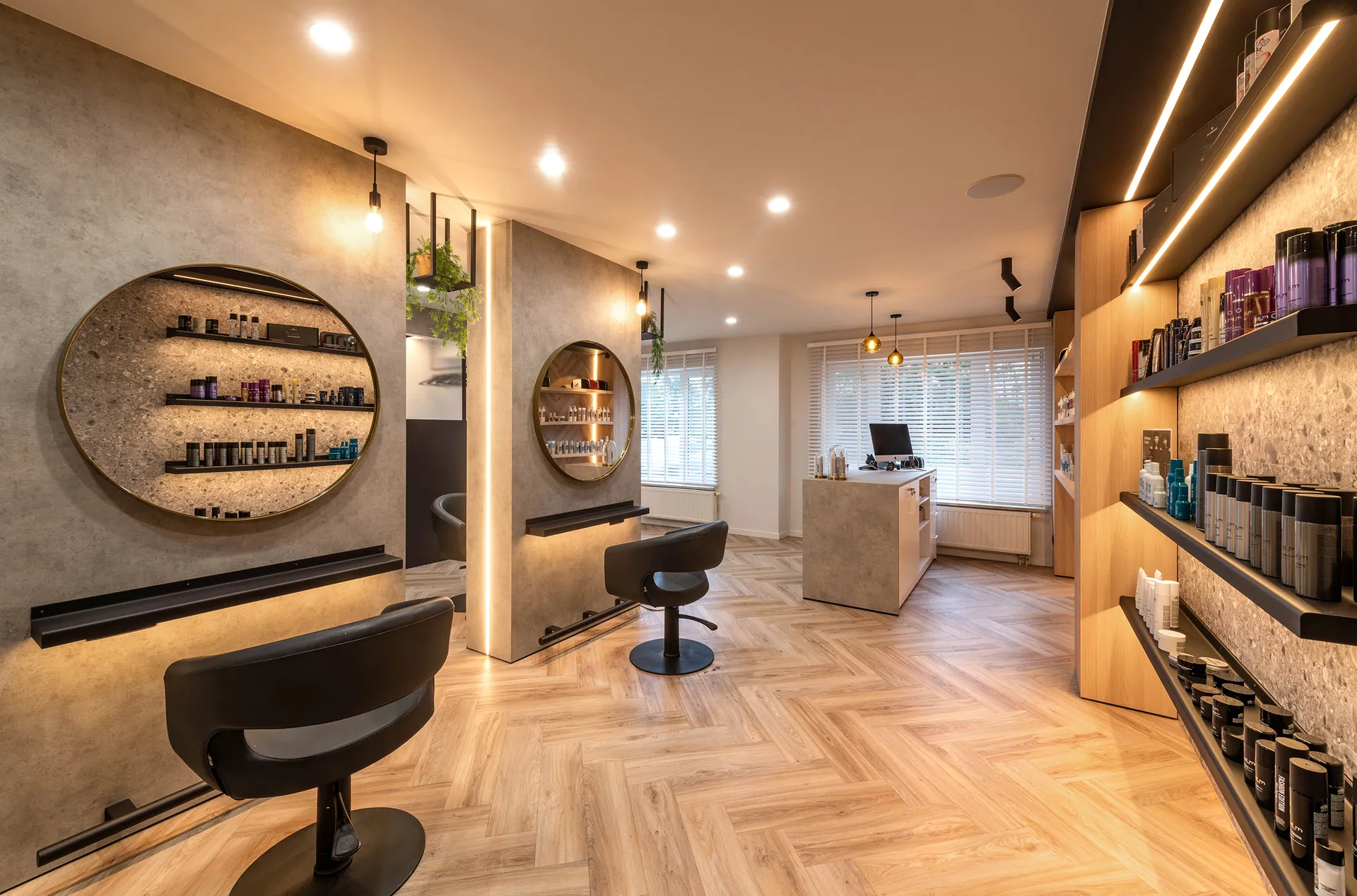 renovatie interieur kapsalon zonhoven