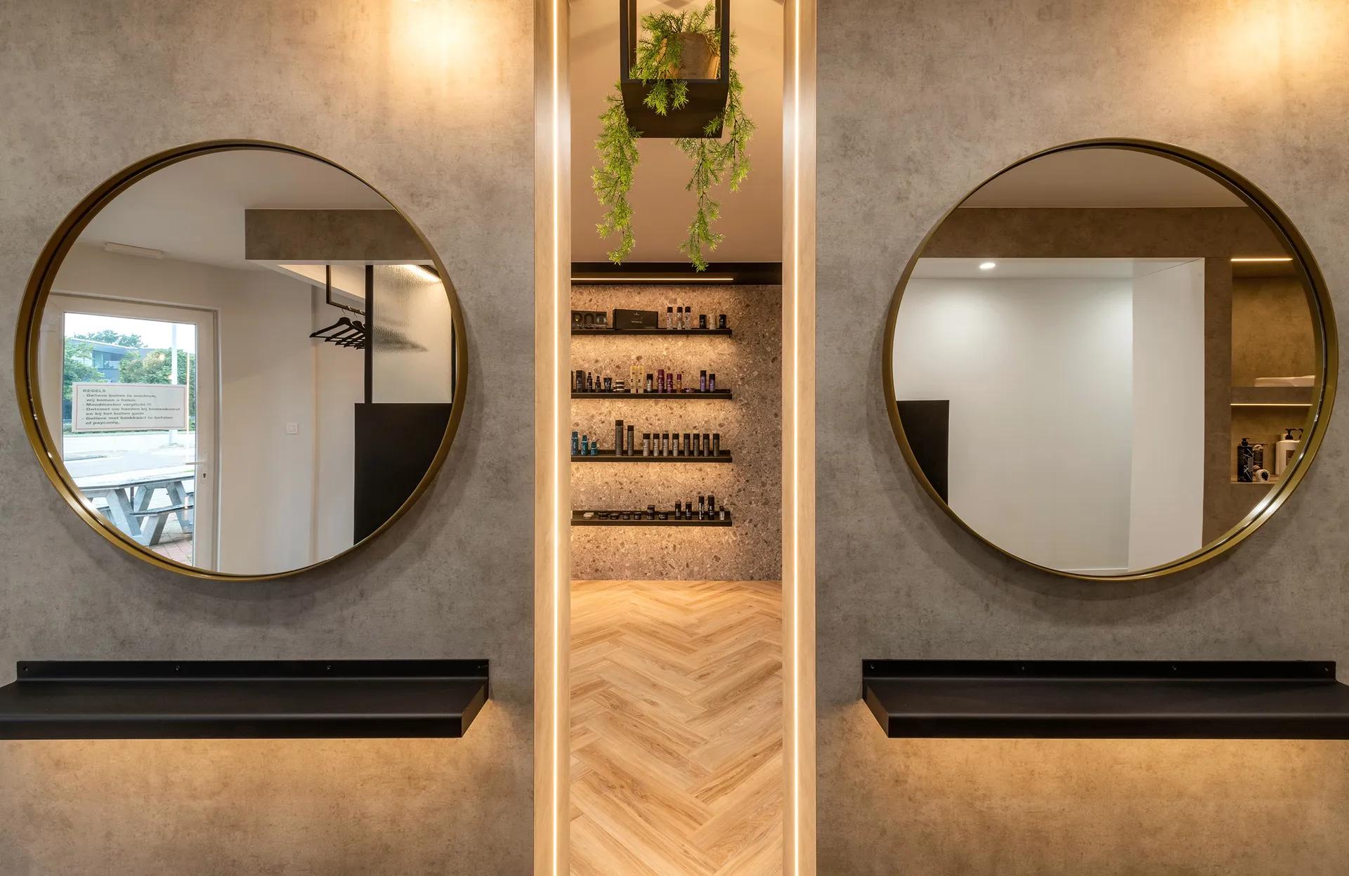renovatie interieur kapsalon zonhoven